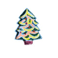 Anthropologie Nathalie Lete Christmas Tree Dessert Plate Candy Boho Holiday Tray