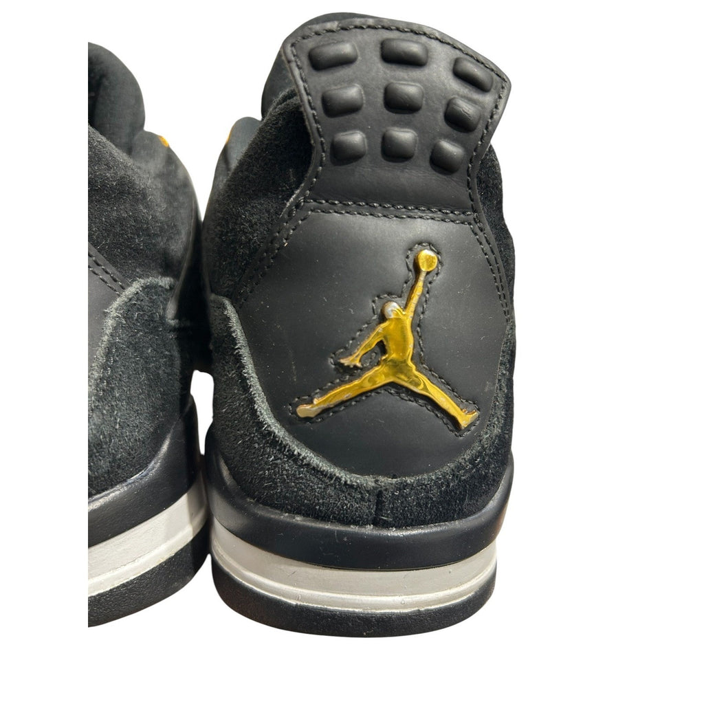 Air Jordan 4 Retro Royalty Black Metallic Gold 308497-032 Mens Size 9.5 grunge
