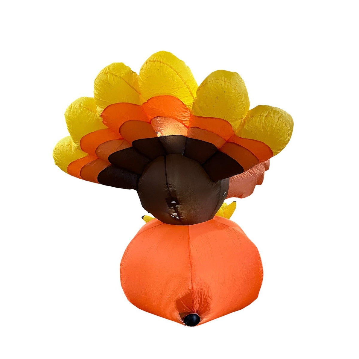 Happy Thanksgiving Inflatable Turkey Pilgrim Hat Yard Decor Lighted Decoration