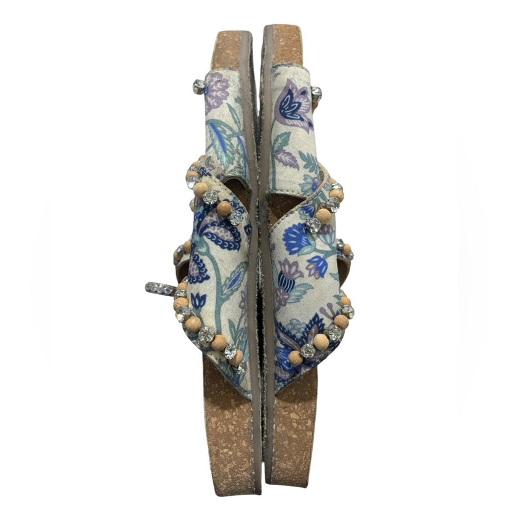 Anthropologie Marnie Embellish Slide Sandal 38 Eur 7.5-8 US