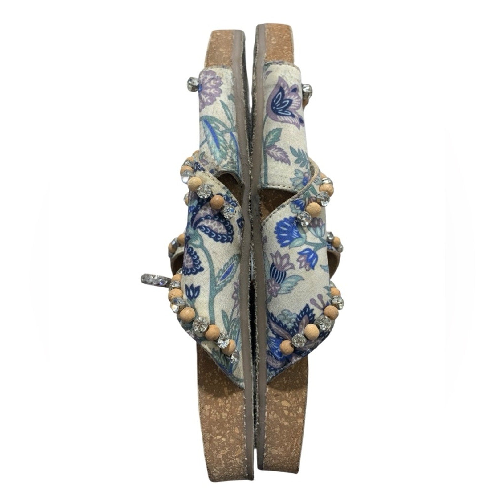 Anthropologie Marnie Embellish Slide Sandal 38 Eur 7.5-8 US