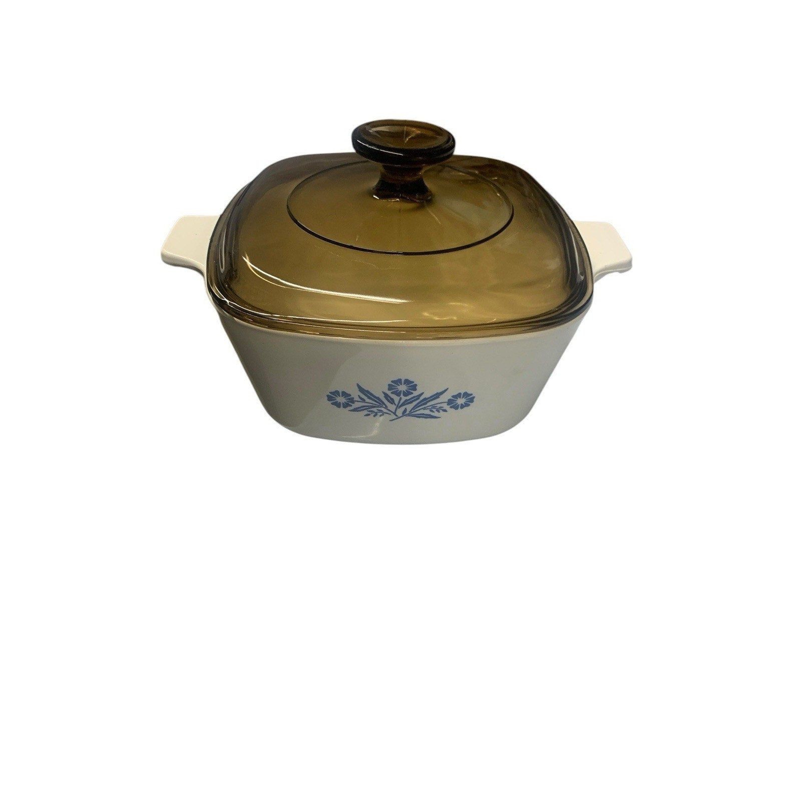 Vintage CORNING WARE Blue Cornflower P-1 3/4-B Casserole Dish 1.75 qt w/ Lid