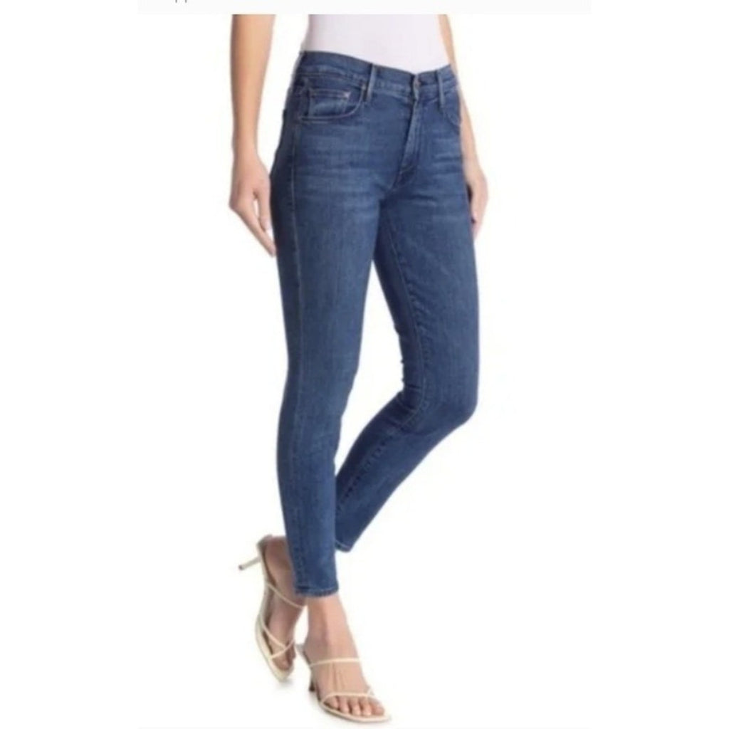 MOTHER Jeans THE LOOKER ANKLE Blue Denim Women's Size 28