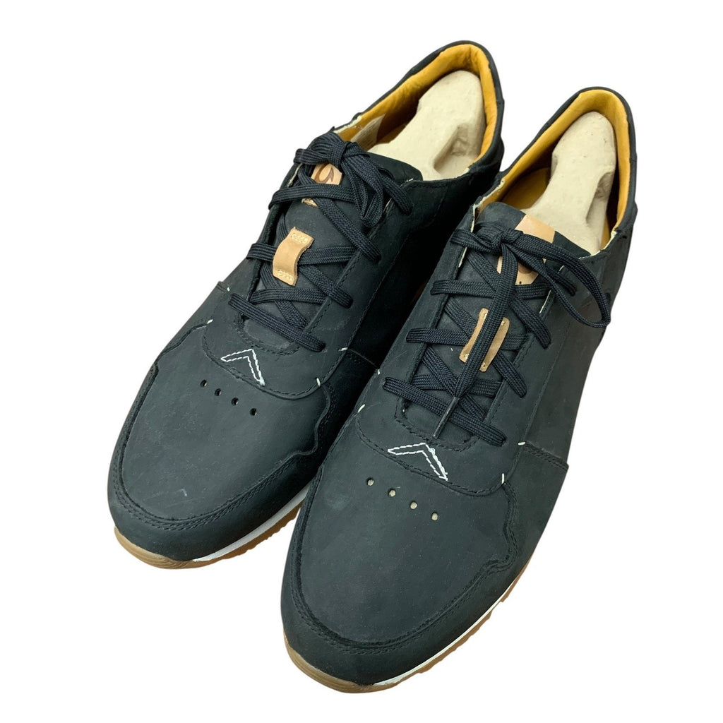 OluKai Huaka'I Li Mens Black Leather Sneakers Casual Shoes Comfort Size 11