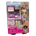 Barbie Ice Cream Shop Playset with Blonde Doll and Dough Accessories HCN46