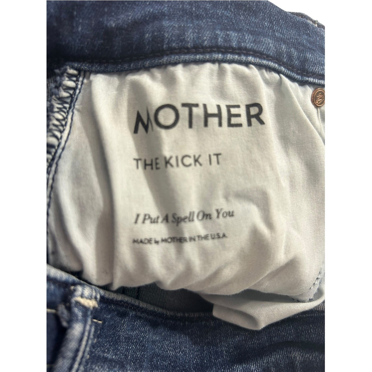 Mother The Kick It Jeans I Put A Spell On You High Rise Straight Leg Denim 26