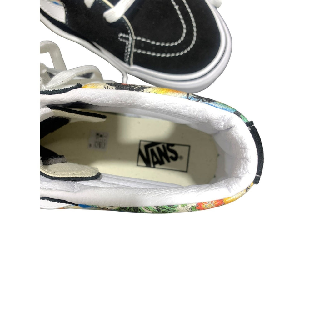 Vans Sk8-Hi Black Tropical Island Palm Tree High Top Sneaker Mens 12 Skater casu