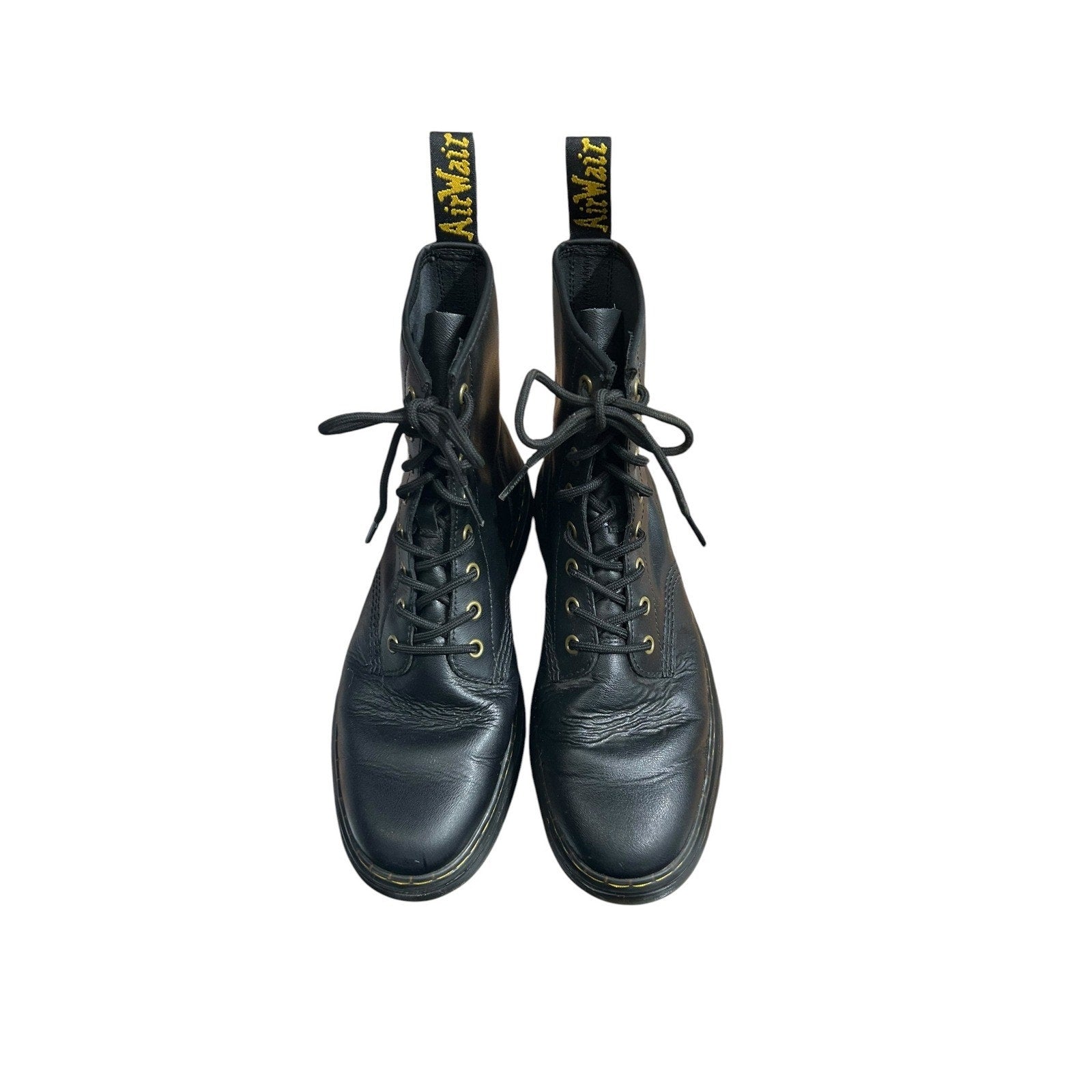 Dr. Martens 1460 Pascal Black Leather 8-Eye Lace Up Combat 10 Mens 11 Womens