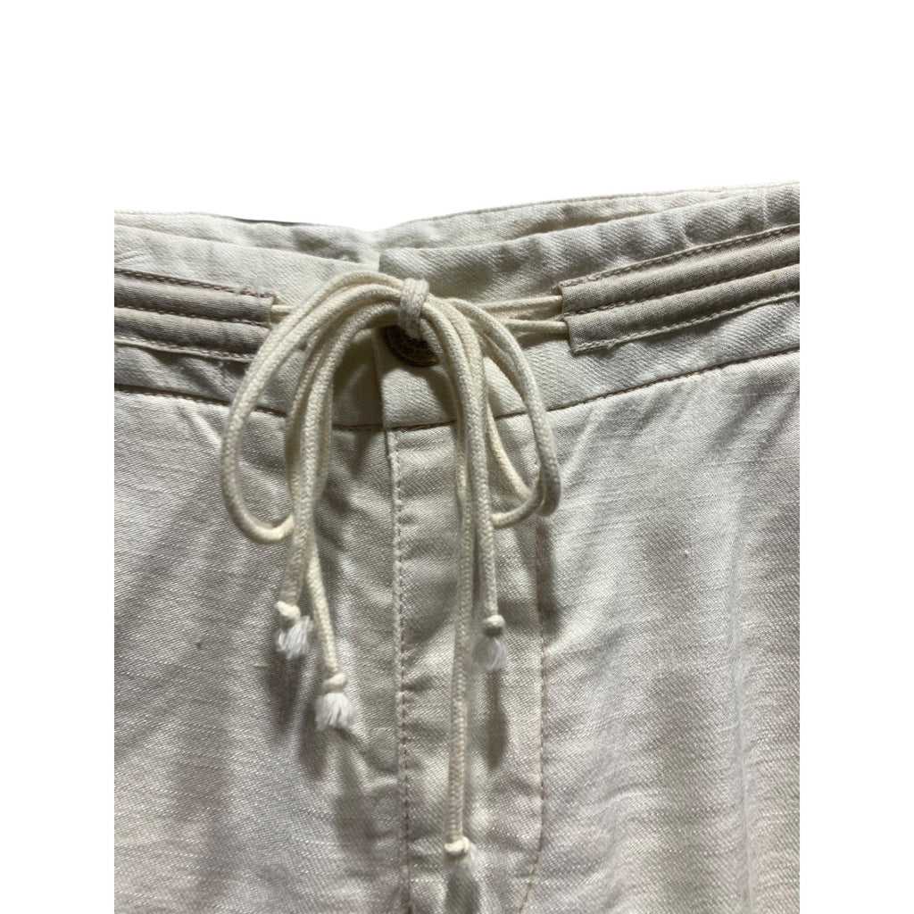 Pilcro and the Letterpress No 29 Cream Drawstring Tapered Pants Womens Size 29