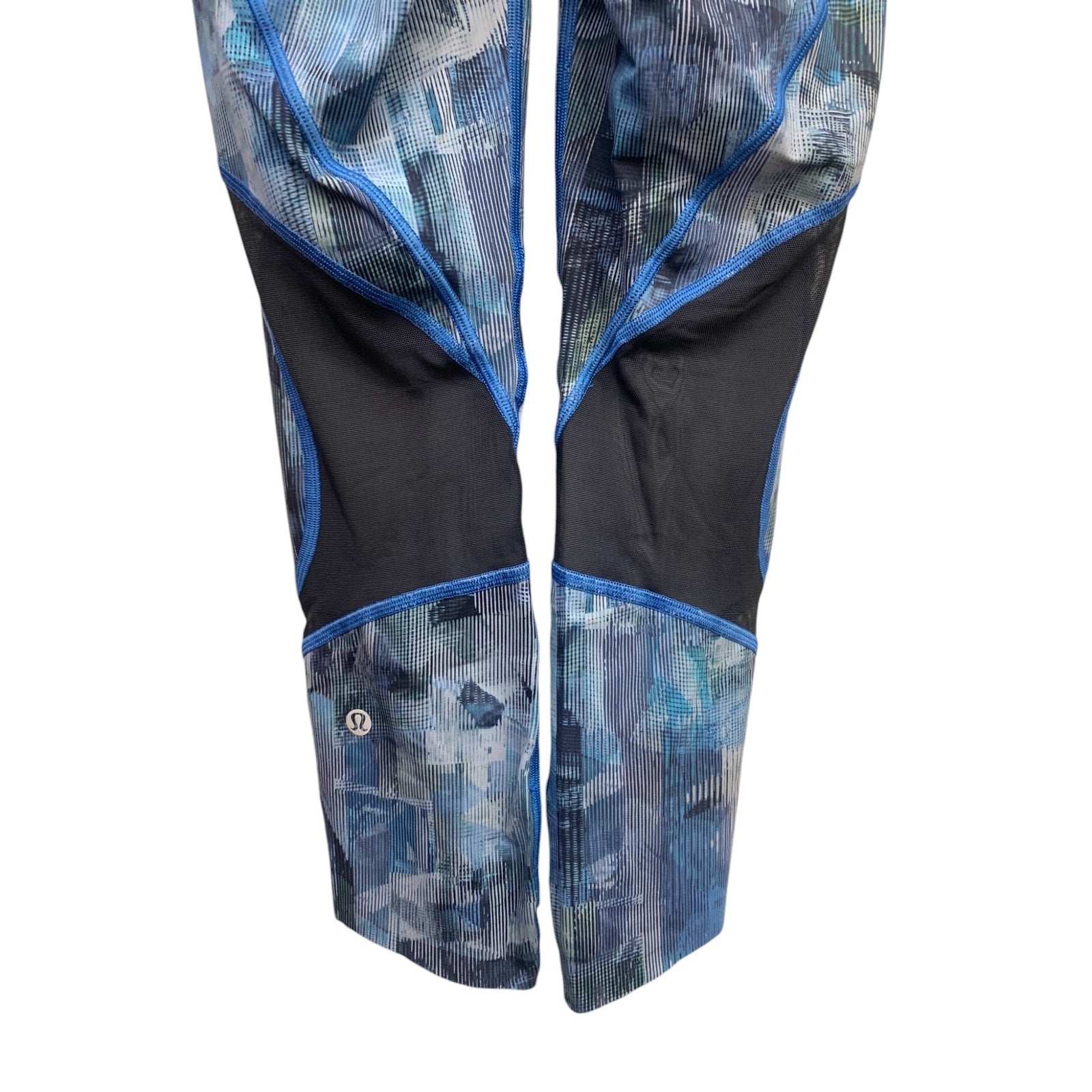 Lululemon On Pace Crop *21" Sun Dazed Multi Blue SZ 2