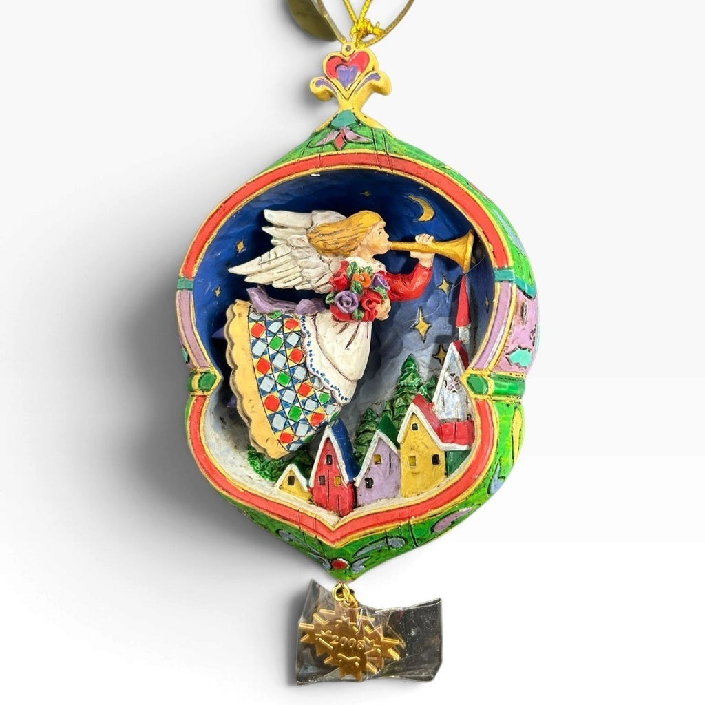Jim Shore 2008 Annual Ornament A Heavenly Tune Angel Christmas 4011059