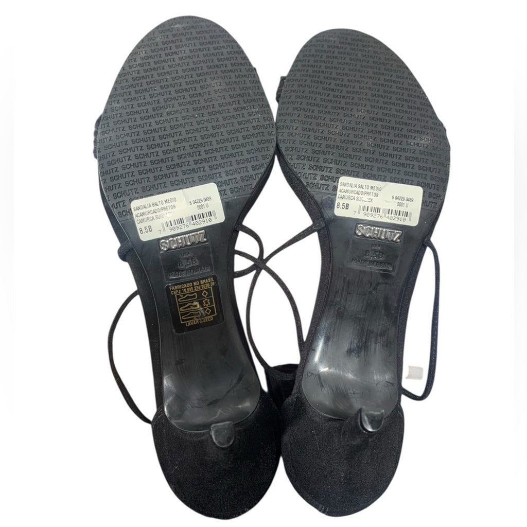 Schutz Violita Heels, Black Strapy sz 8.5 b