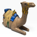 Vintage 1970s Holland Mold Hand Painted Ceramic Seated Nativity Camel 6 Inch