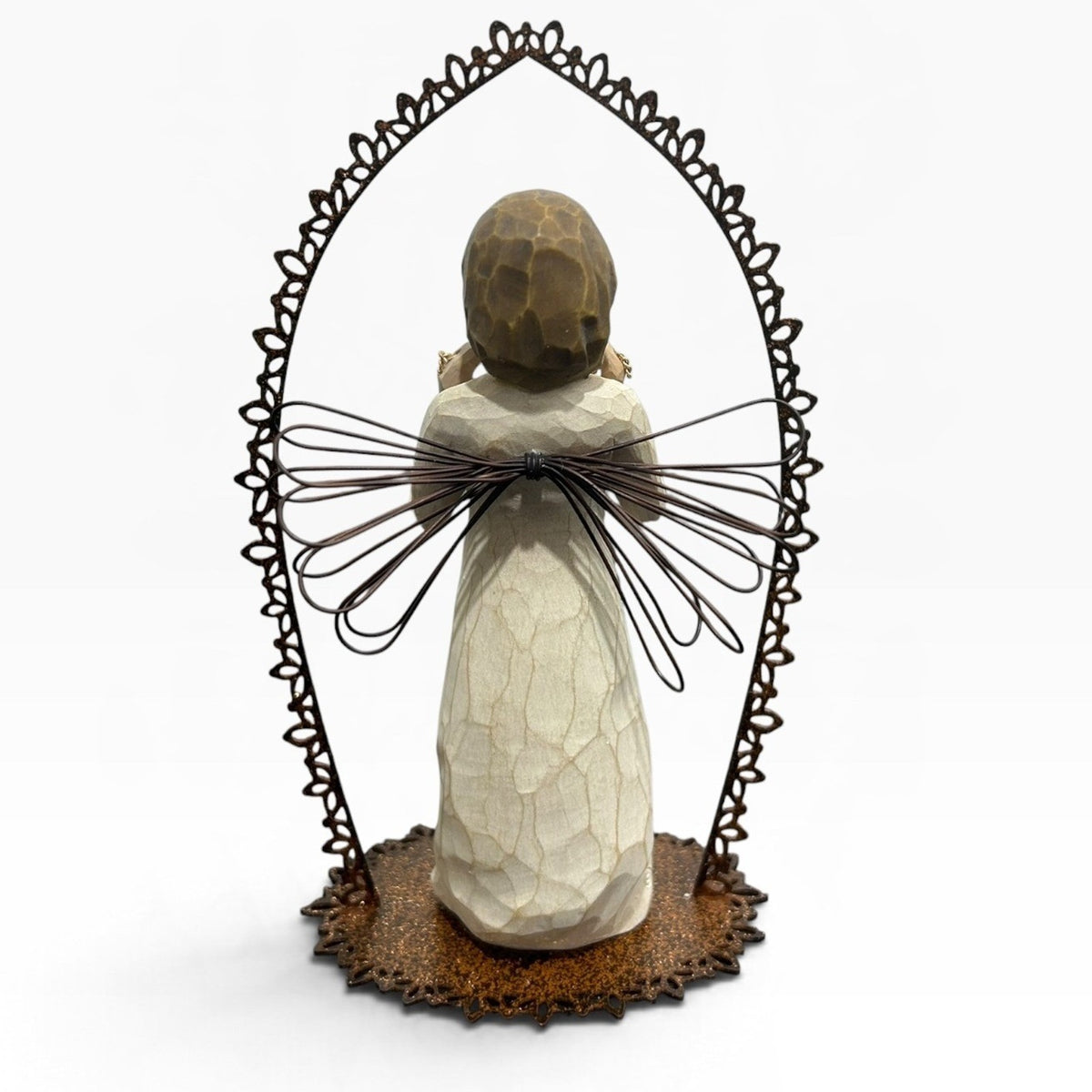 Willow Tree 2011 Angel Ornament Susan Lordi Metal Arch Figurine 26256 5x3