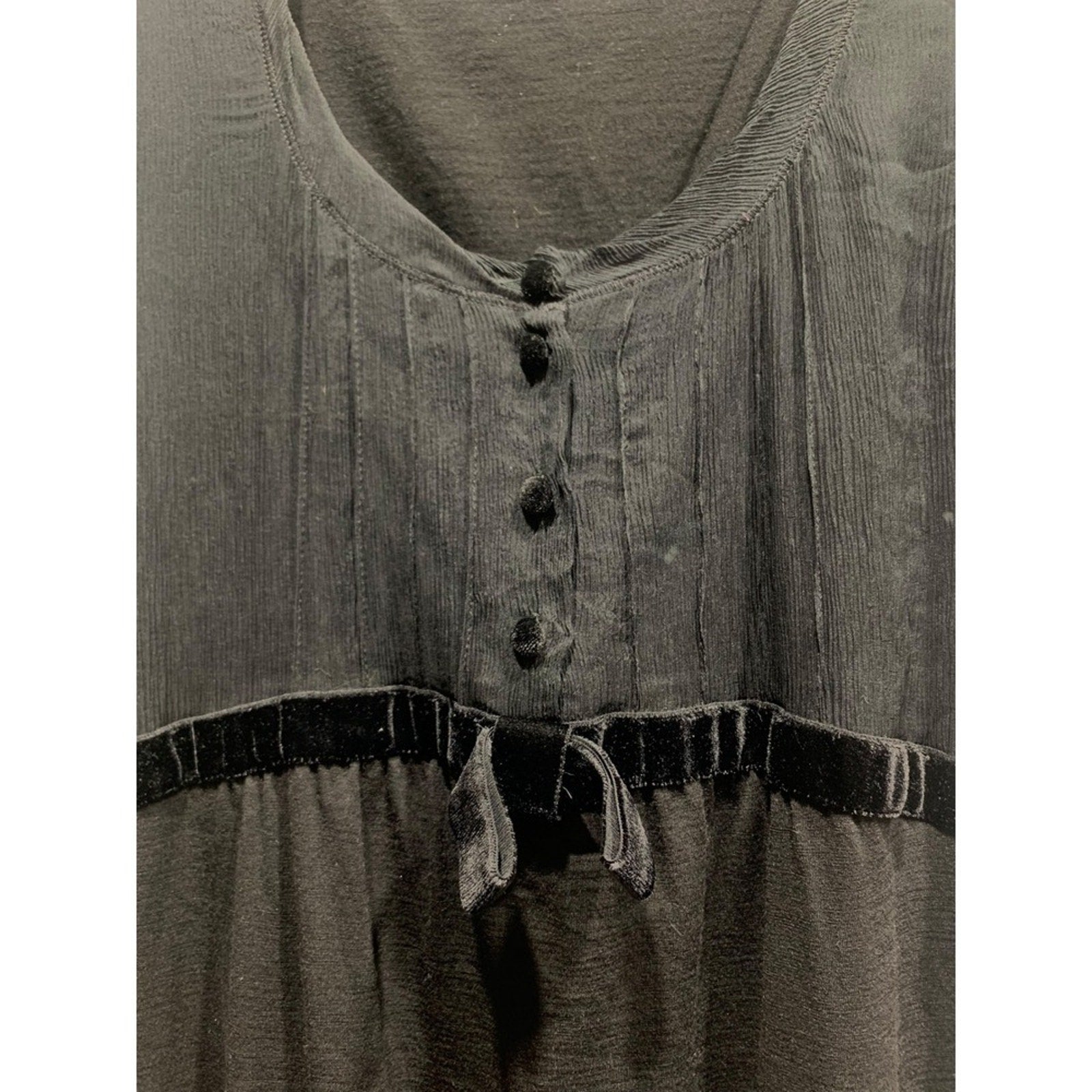 Weekend MaxMara Black Silk Blend Sheer Overlay Dress Made in Italy XL