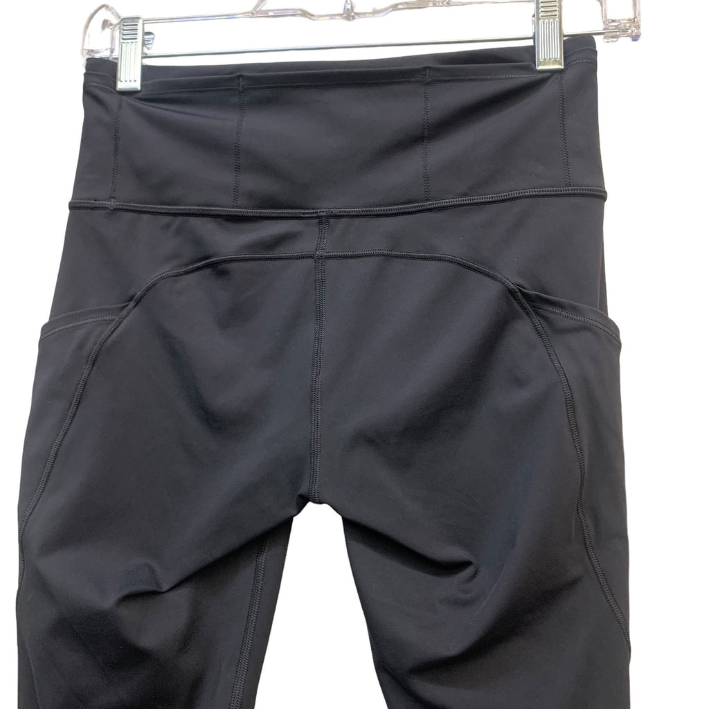 Lululemon Fast and Free High-Rise Crop II 23" *Non-Reflective sz 6 Black