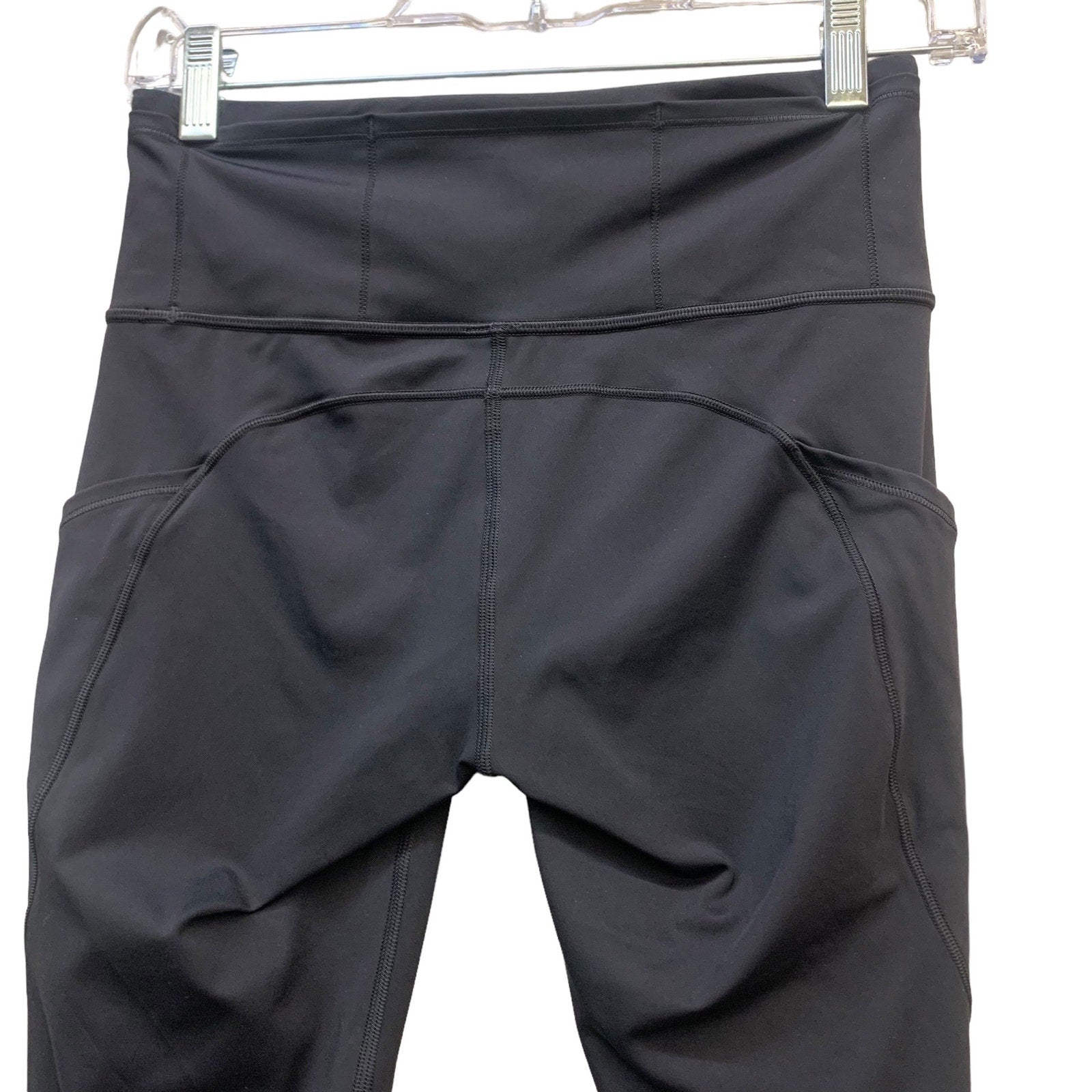 Lululemon Fast and Free High-Rise Crop II 23" *Non-Reflective sz 6 Black