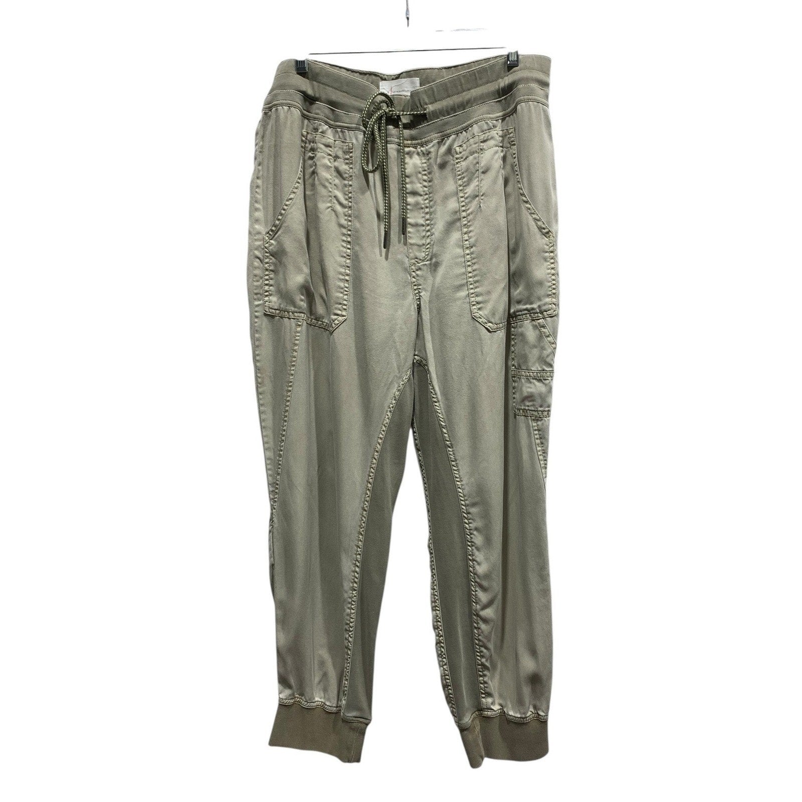 Anthropologie The NORMAD high rise jogger Women Olive Green Utility L Cargo boho