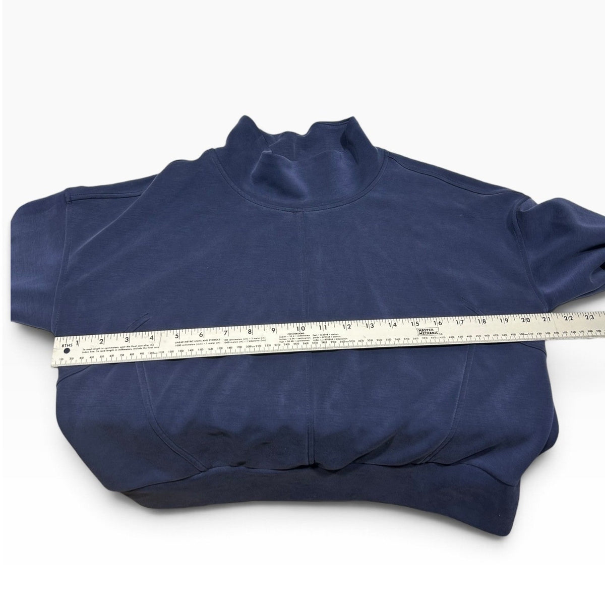 Bailey 44 Navy Blue Mock Neck Soft Knit Modal Sweatshirt & Pants Set small