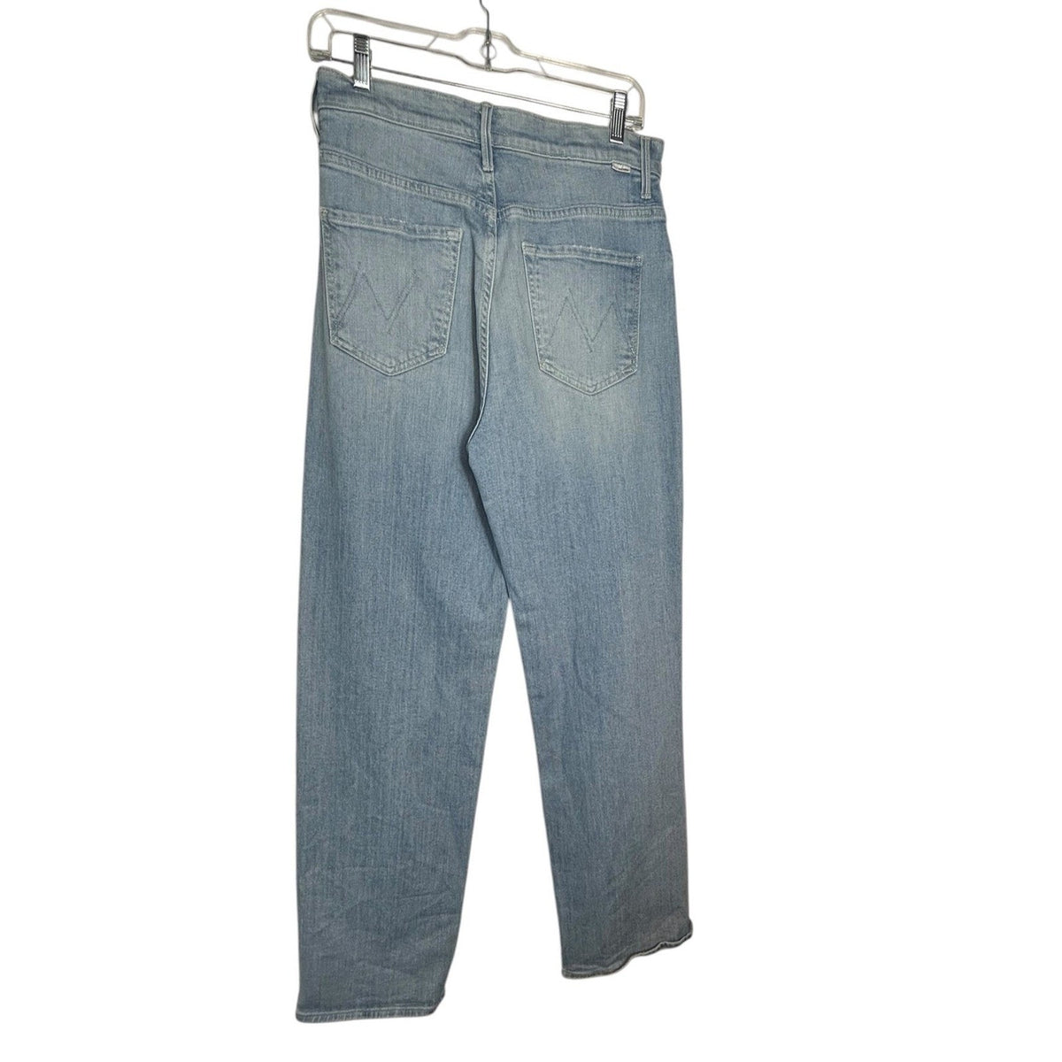 MOTHER High Waisted Tunnel Vision Sneak Jeans Sippin Sweet Tea Light Wash 29