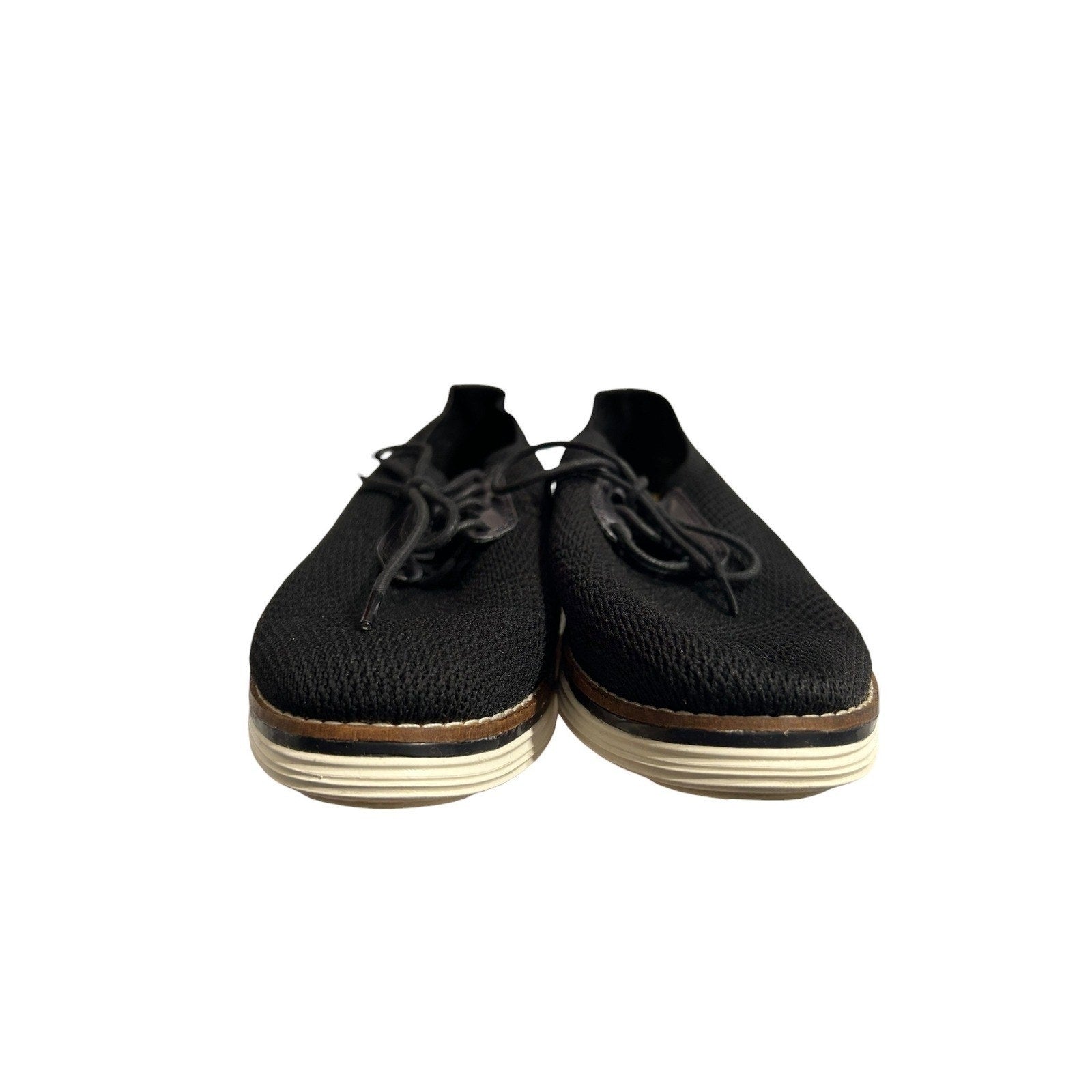 Cole Haan Original Grand Men Black Knit Wingtip Oxford Shoes W22402 Size 8B