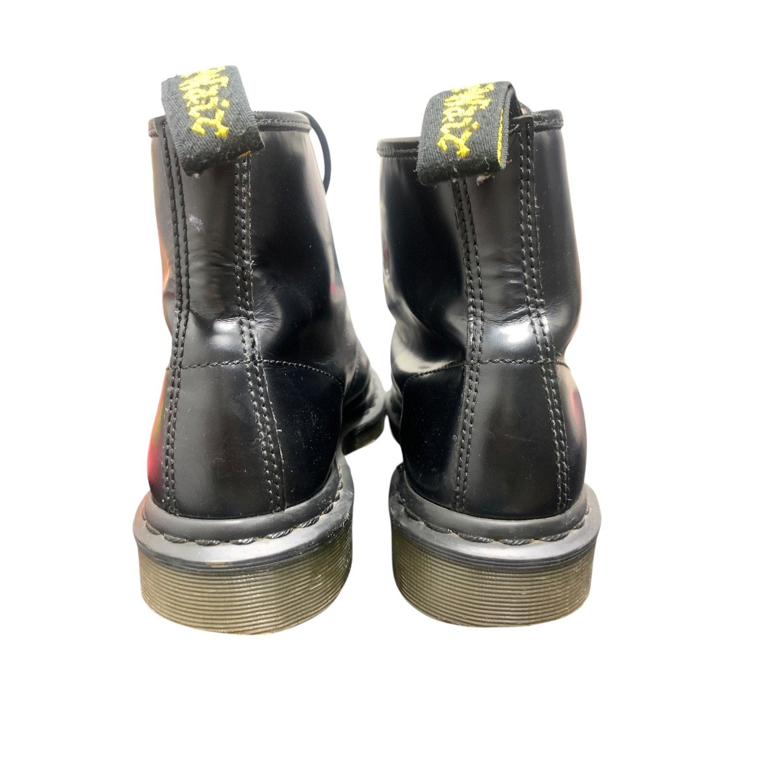 Dr. Martens 101 Black Smooth Leather 6-Eye Ankle Boots Womens 8 Mens 7 13512006