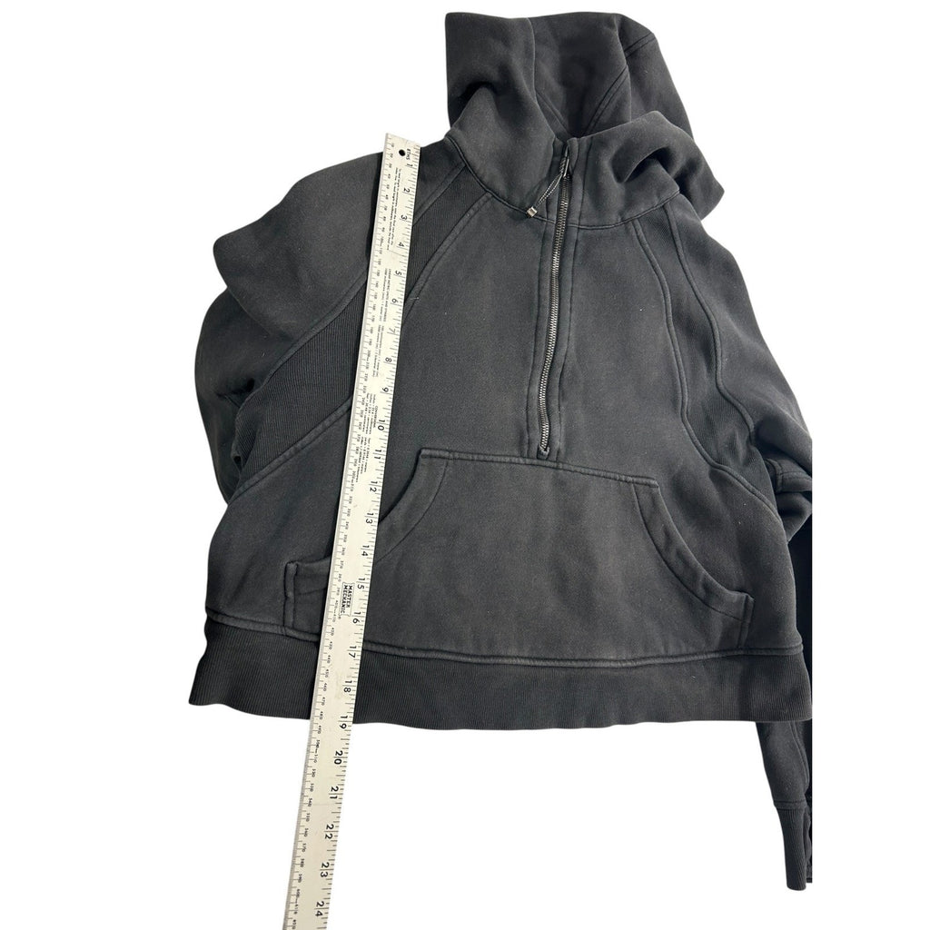 Lululemon Scuba Oversized Half-Zip Hoodie Black LW3DM4S M/L cozy active winter