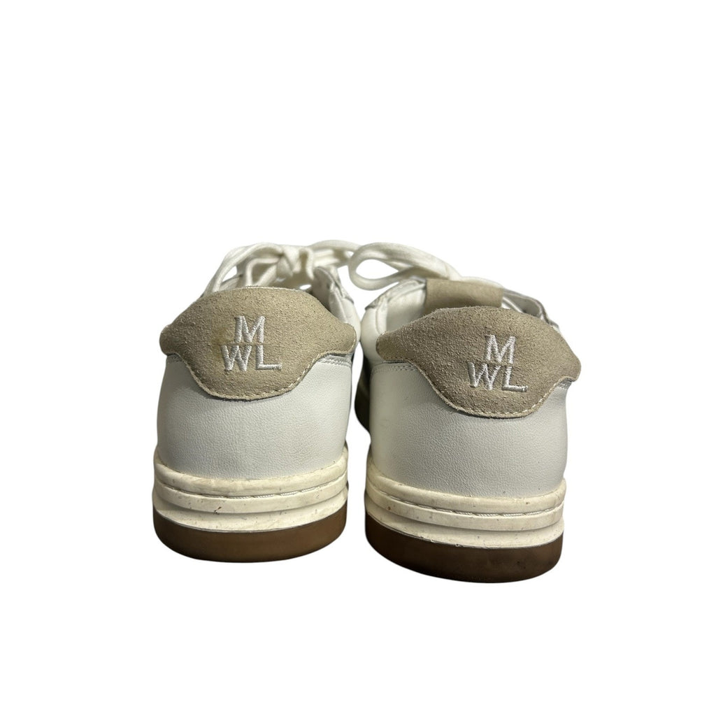 Madewell MWL Court Sneakers White Beige Leather Low Top MC696 Womens 7.5M