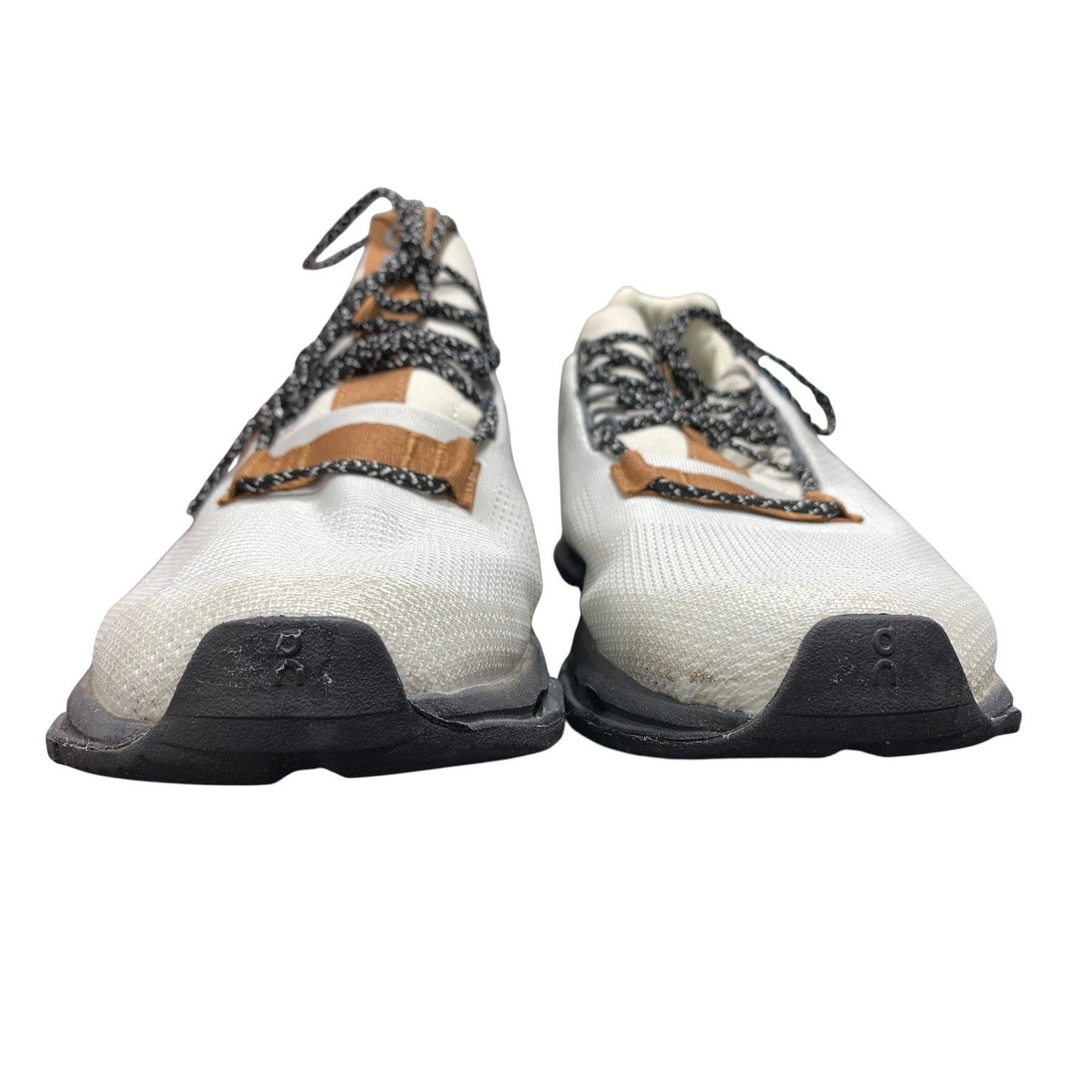 On Cloudnova White Tan Black Running Shoes 26.99102 Swiss Engineering Mens 7