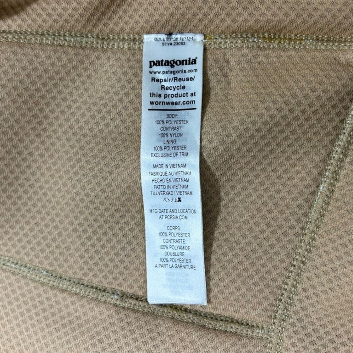 Patagonia Womens Classic Retro-X Fleece Vest Take Root Natural 23083 Small gorp