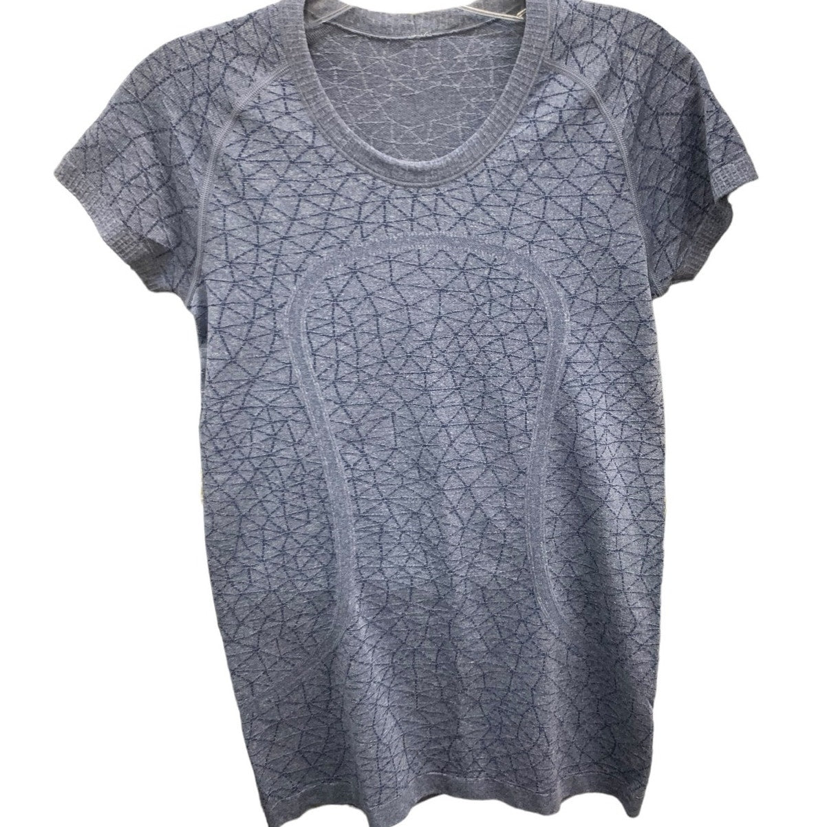 Lululemon Run: Swiftly Tech Short Sleeve Crew Heathered deep navy sz 8