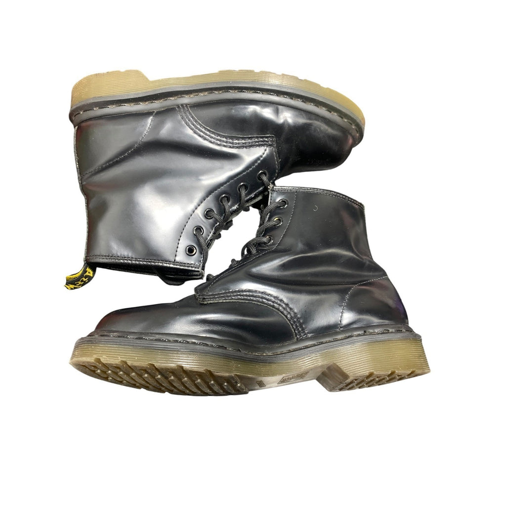 Dr. Martens 101 Black Smooth Leather 6-Eye Ankle Boots Womens 8 Mens 7 13512006