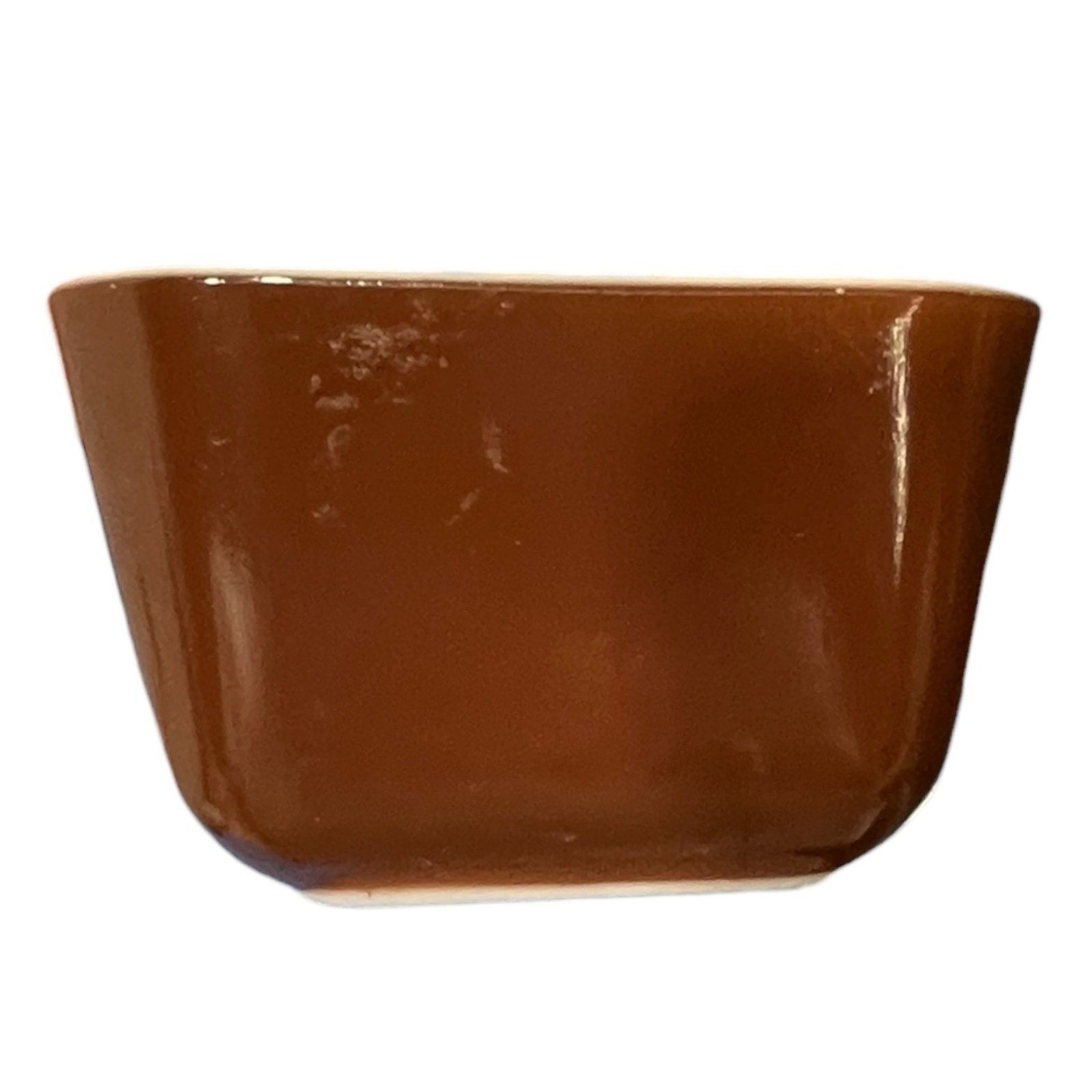 Vintage Pyrex 501-B Brown Refrigerator Dish 1.5 Cup Milk Glass Small Rectangular