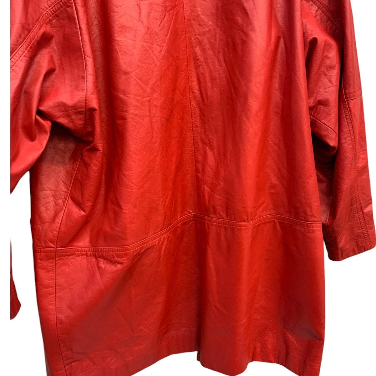 Vintage Toff's Red Leather Jacket SZ M/ 39