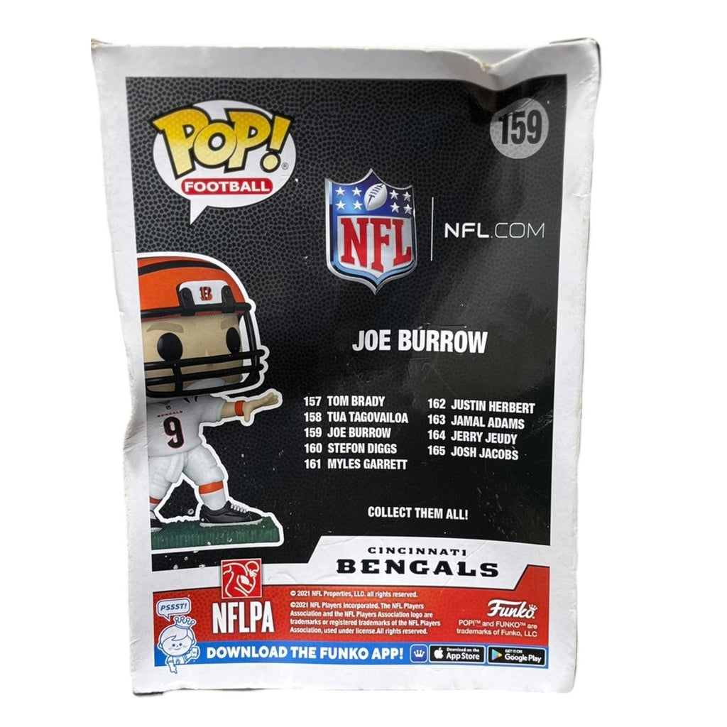 Funko Pop Football Joe Burrow Cincinnati Bengals 159 Vinyl Figure NFL
