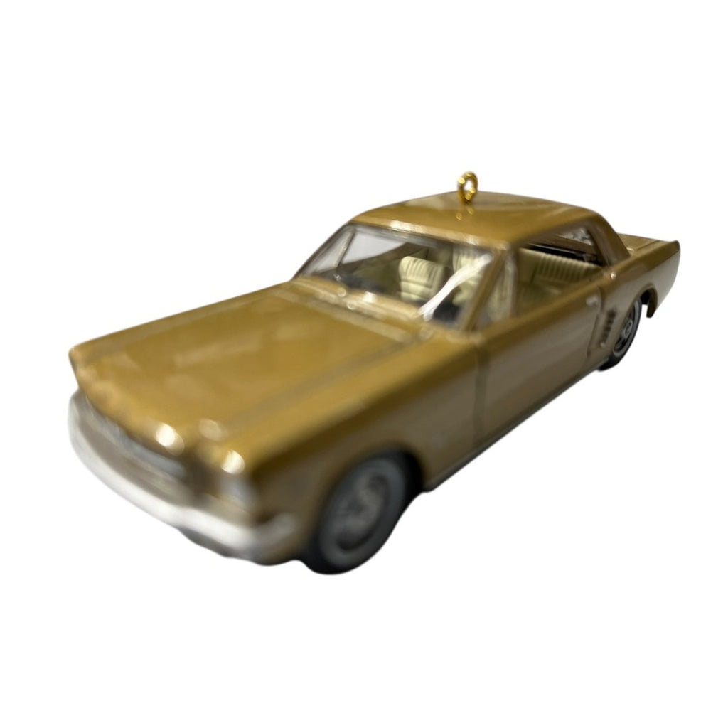 Hallmark Keepsake 1965 Ford Mustang Christmas Ornament 50 Years Gold Diecast