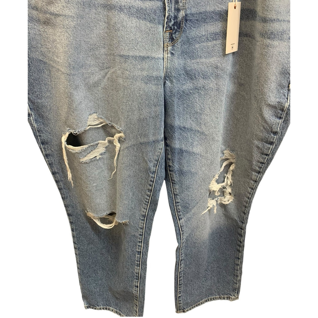 NWT Good American Good Boy Ripped Jeans SZ 16