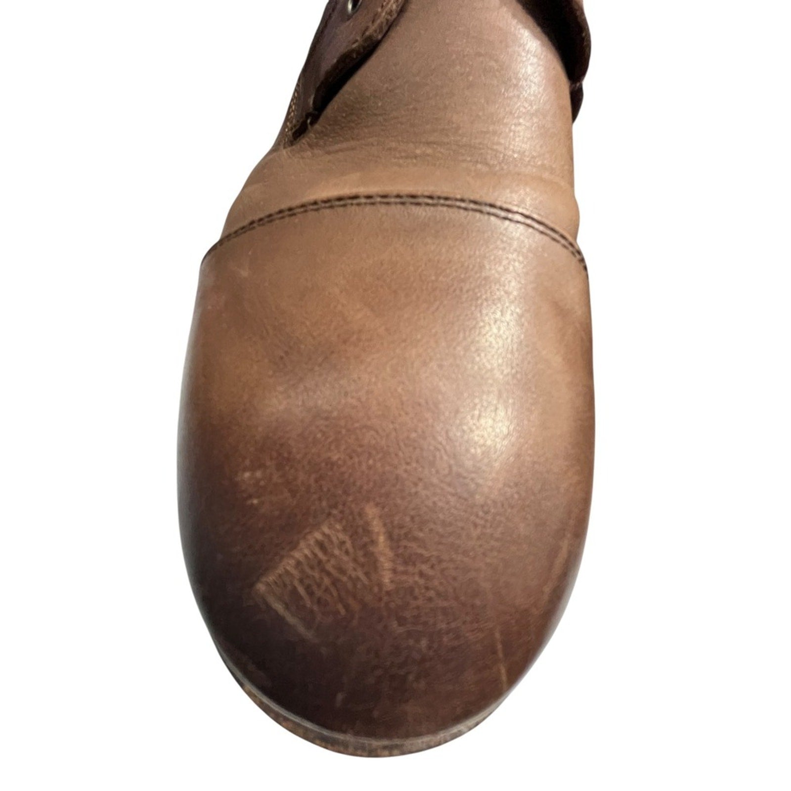 Ted Baker Comptan Brown Leather Cap Toe Lace Up Ankle Boots Mens UK 9 US 10