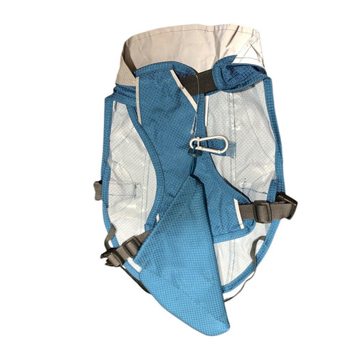 Arcadia Trail Reflective Raincoat Dog Jacket Blue Silver Small Water Resistant
