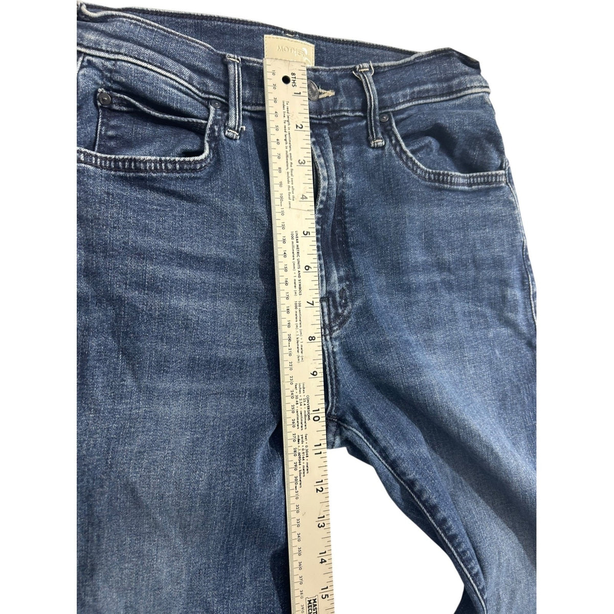 Mother The Kick It Jeans I Put A Spell On You High Rise Straight Leg Denim 26