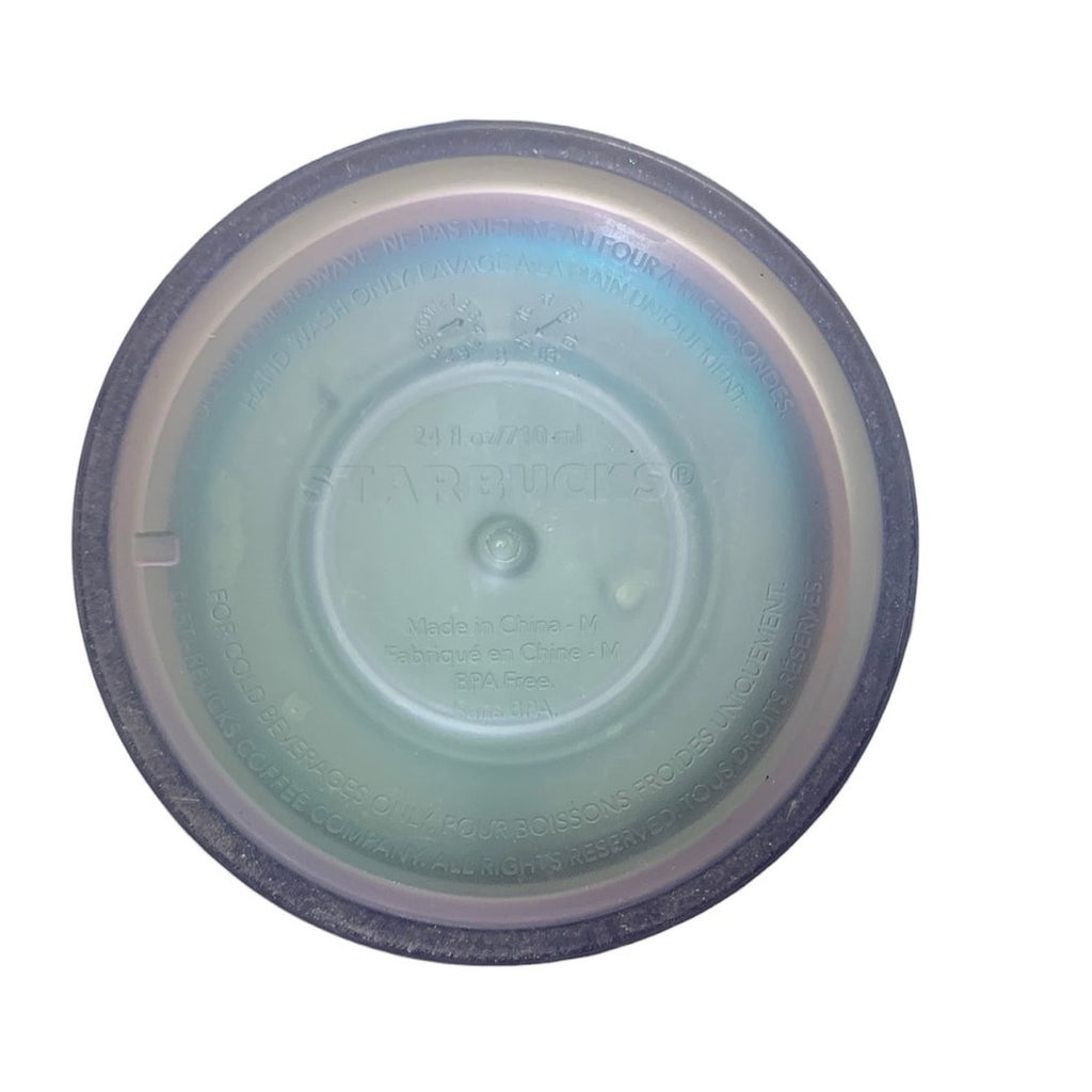 Starbucks 50th  Anniversary Iridescent Matte Frosted Mermaid Tail Tumbler 24oz.