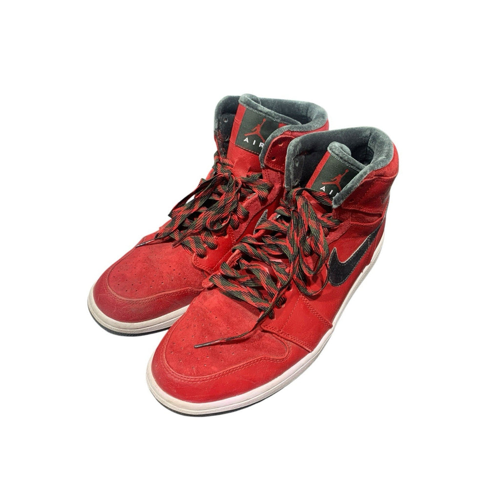 AIR Jordan 1 Retro hightop RED and FOREST GREEN sz 11.5