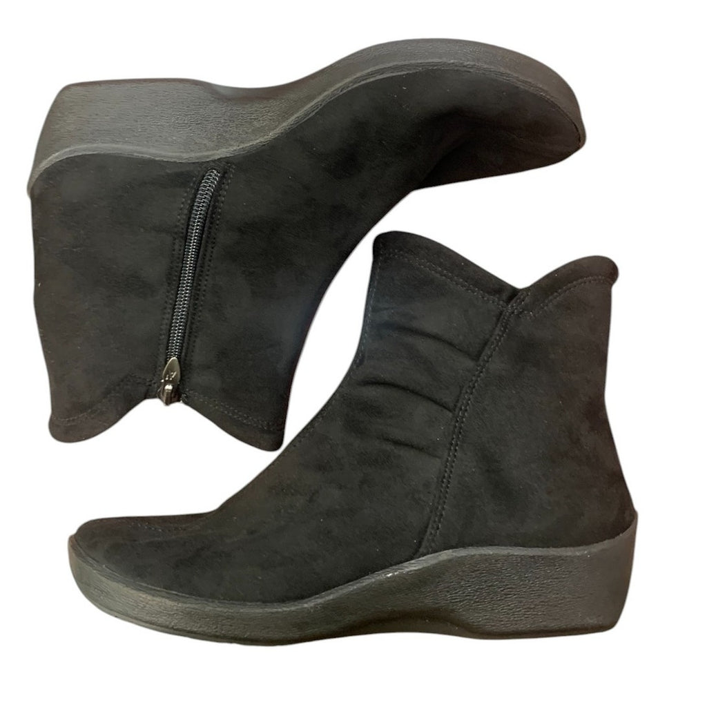 ARCOPEDICO L19 Lytech Black Vegan Leather Comfort Ankle Boots | Size 36 Women's