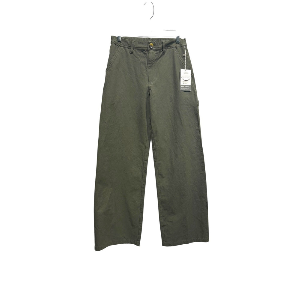 NWT Vuori Getaway Performance Pants in Dark Oregano Green Wide Leg Size S
