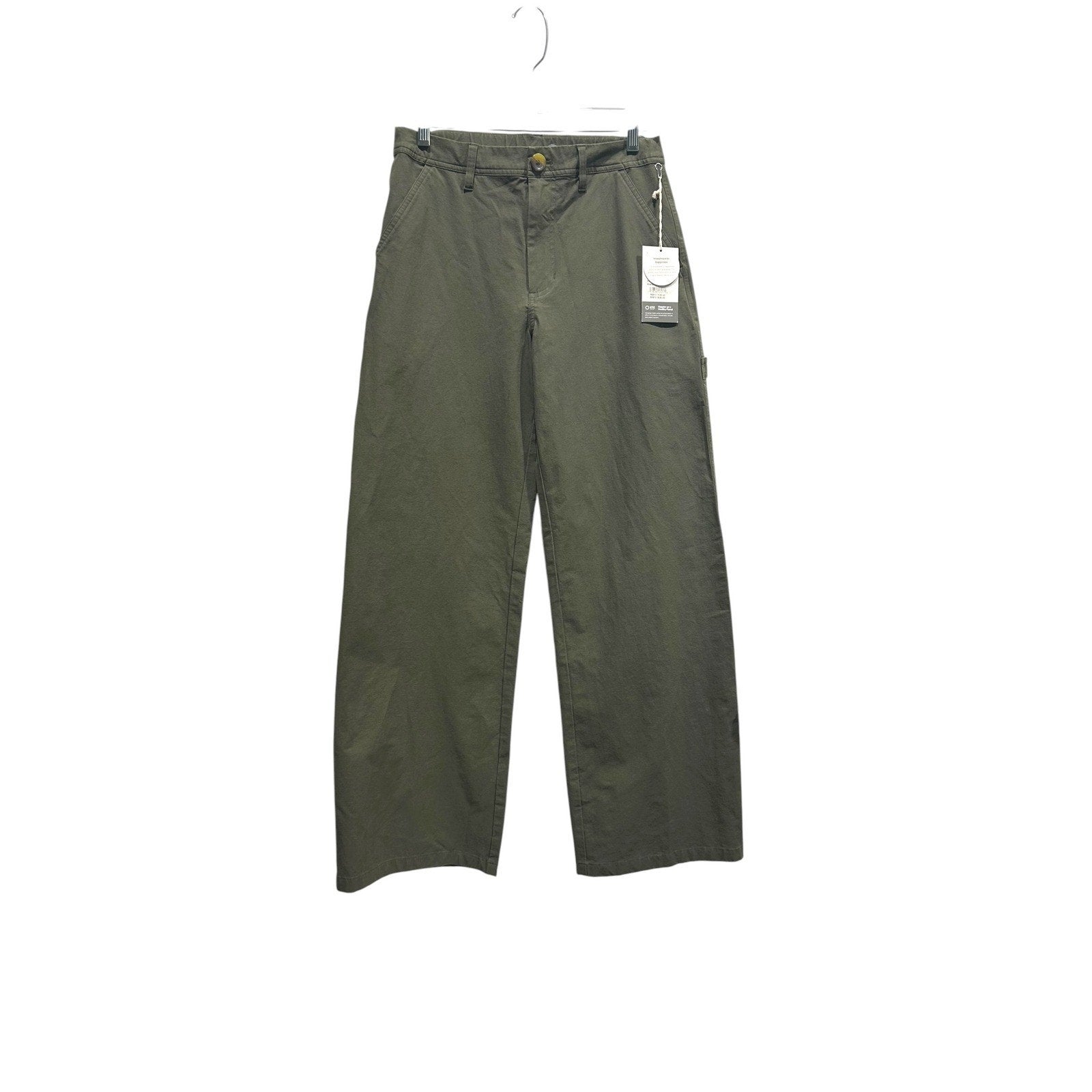 NWT Vuori Getaway Performance Pants in Dark Oregano Green Wide Leg Size S