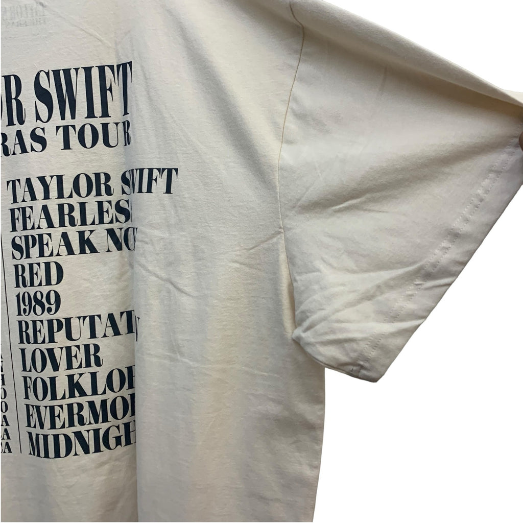Eras Tour T-Shirt Beige - Size 4x Taylor Swift