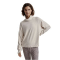 Varley Portland High Neck Midlayer Restore Jersey Pullover Cream XS  Drawstring