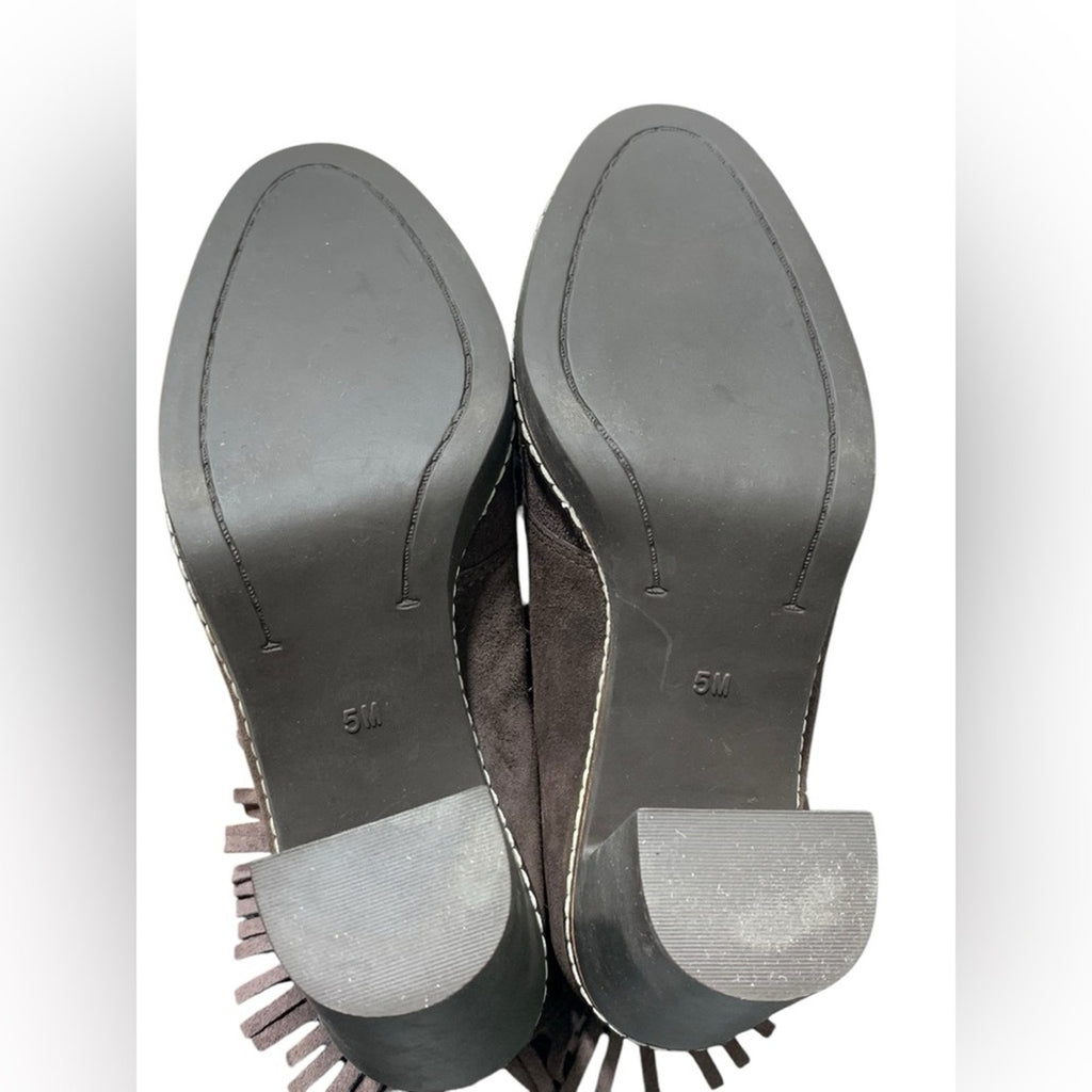 Tory Burch Fringe Ankle Boots SZ 5 M