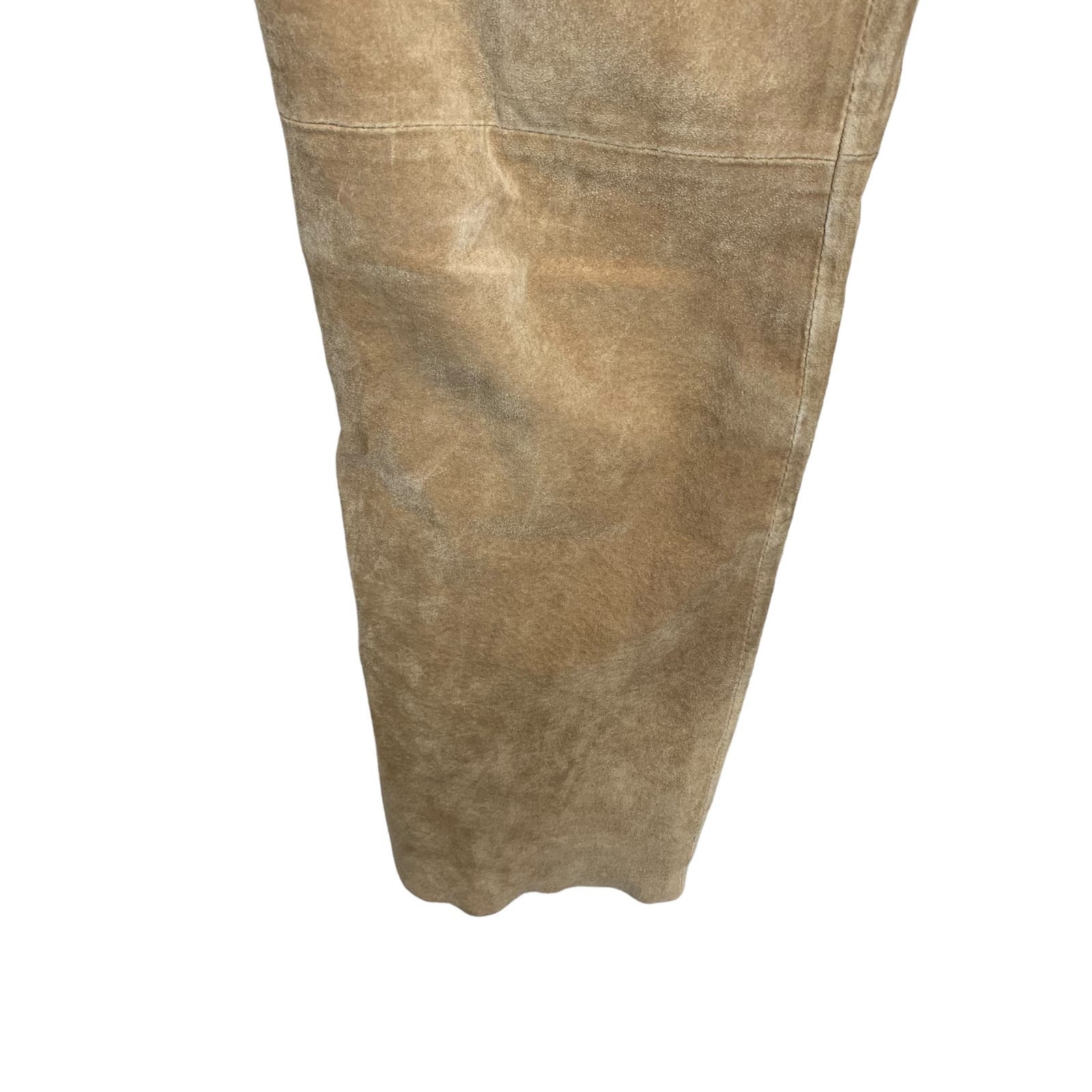 90's Jou Jou Skins 100%  Suede Leather Pants SZ 7/8