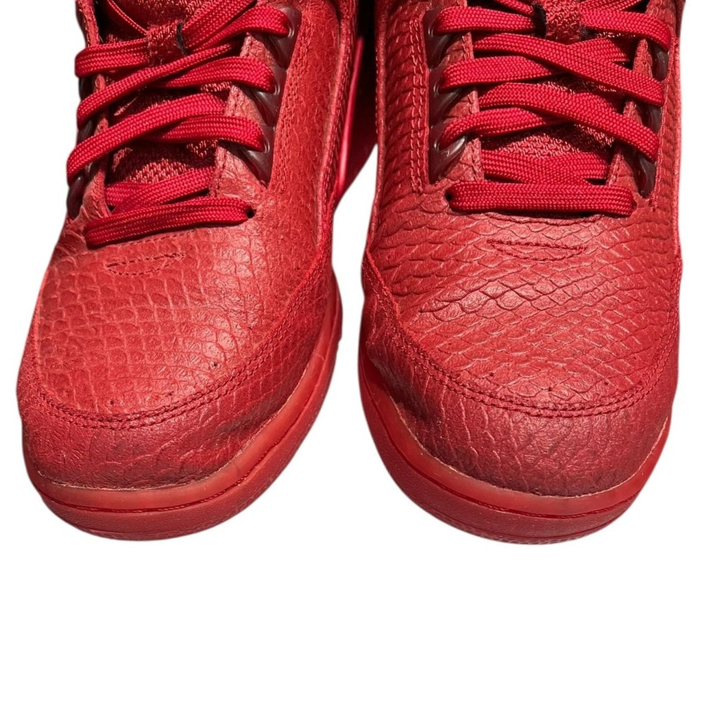 Nike Air Python Red Snakeskin Leather High Top Sneakers Men US 8 EUR 41